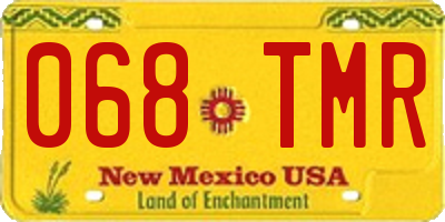NM license plate 068TMR