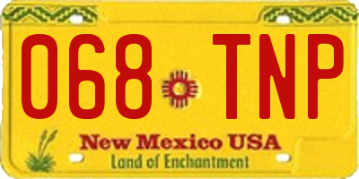 NM license plate 068TNP