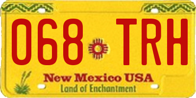 NM license plate 068TRH