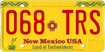 NM license plate 068TRS