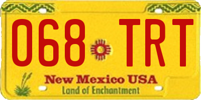 NM license plate 068TRT