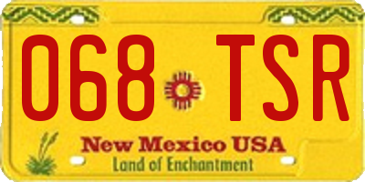 NM license plate 068TSR