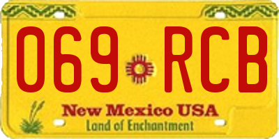 NM license plate 069RCB