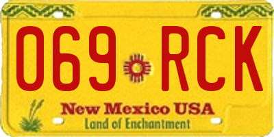 NM license plate 069RCK