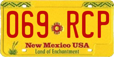 NM license plate 069RCP