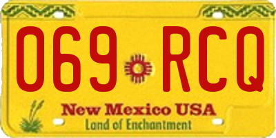 NM license plate 069RCQ