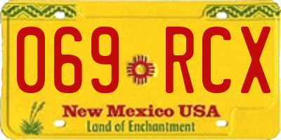 NM license plate 069RCX