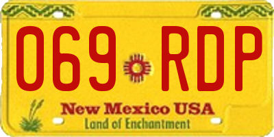 NM license plate 069RDP