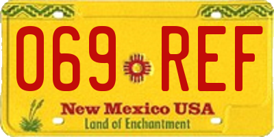 NM license plate 069REF
