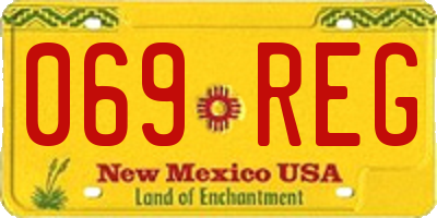 NM license plate 069REG