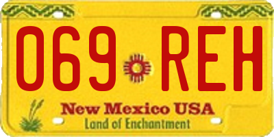 NM license plate 069REH
