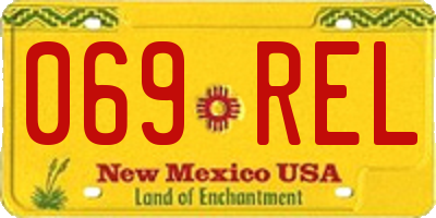 NM license plate 069REL