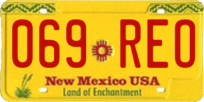 NM license plate 069REO