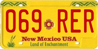 NM license plate 069RER