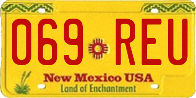 NM license plate 069REU