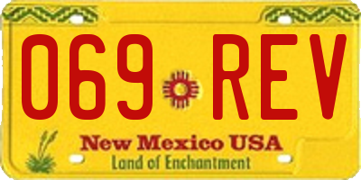 NM license plate 069REV