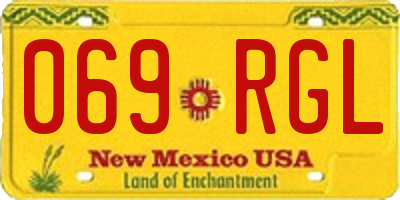 NM license plate 069RGL