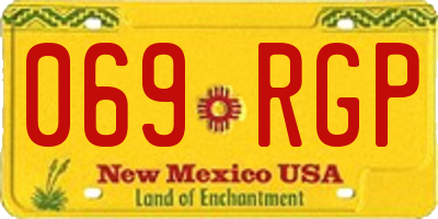 NM license plate 069RGP
