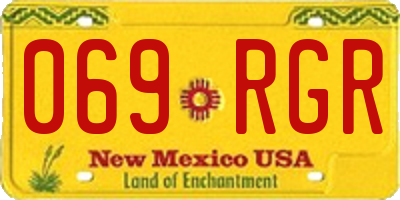 NM license plate 069RGR