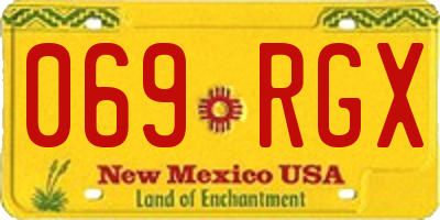 NM license plate 069RGX