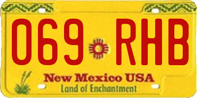 NM license plate 069RHB