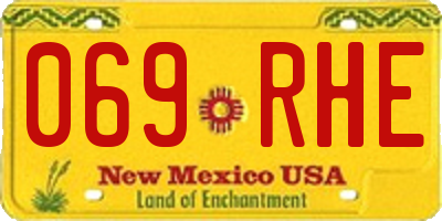 NM license plate 069RHE