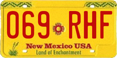 NM license plate 069RHF