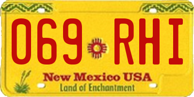 NM license plate 069RHI