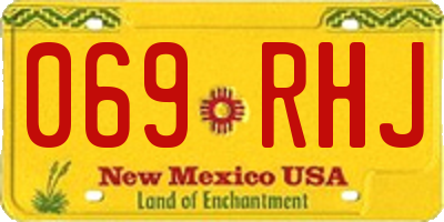 NM license plate 069RHJ