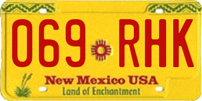 NM license plate 069RHK