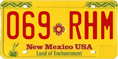 NM license plate 069RHM