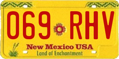 NM license plate 069RHV
