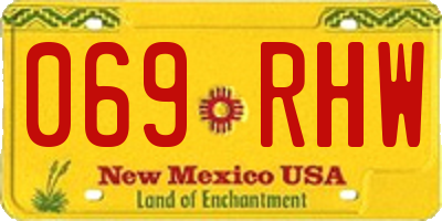 NM license plate 069RHW