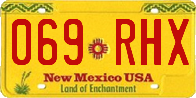 NM license plate 069RHX