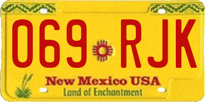 NM license plate 069RJK