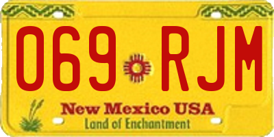 NM license plate 069RJM