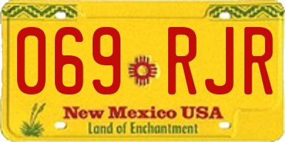 NM license plate 069RJR