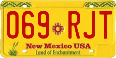 NM license plate 069RJT