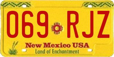 NM license plate 069RJZ
