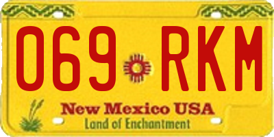 NM license plate 069RKM