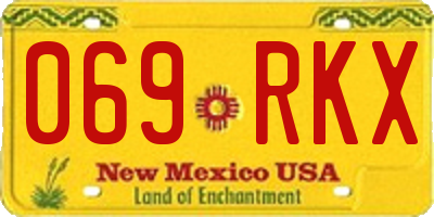 NM license plate 069RKX