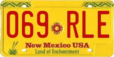 NM license plate 069RLE