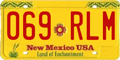 NM license plate 069RLM