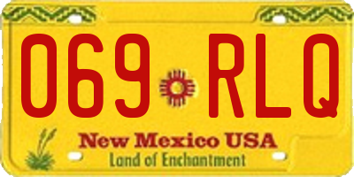 NM license plate 069RLQ
