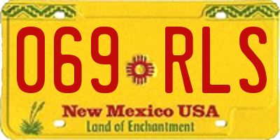 NM license plate 069RLS