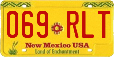 NM license plate 069RLT
