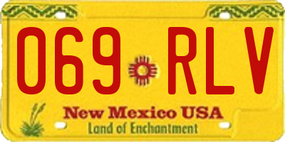 NM license plate 069RLV