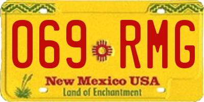 NM license plate 069RMG