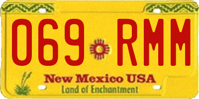 NM license plate 069RMM