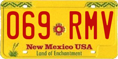 NM license plate 069RMV
